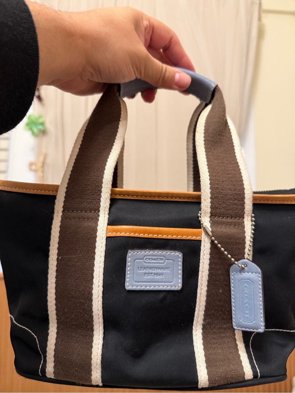 Coach Vintage Hampton Mini Lunch Nylon Tote